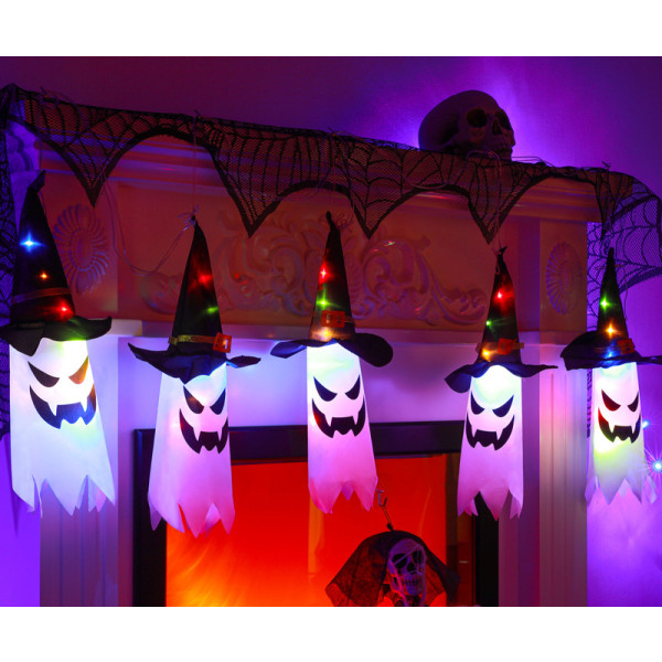 Xmas Lights Christmas Ghost Atmosphere Layout Wizard's Hat Water white