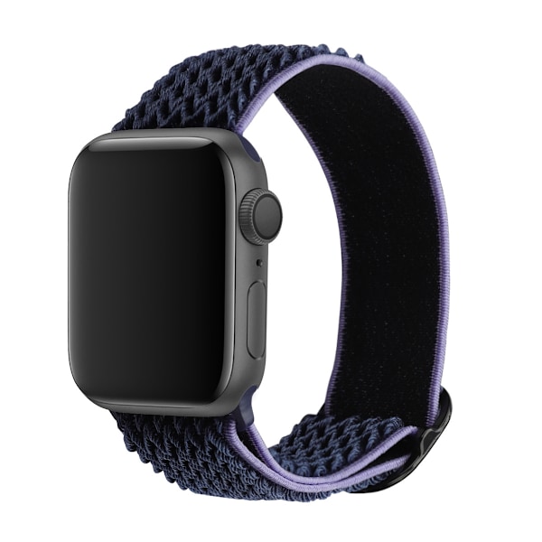 Urrem til Apple Watch iWatch 42/44/45/49/46mm stor urskive midnatsblå og sort