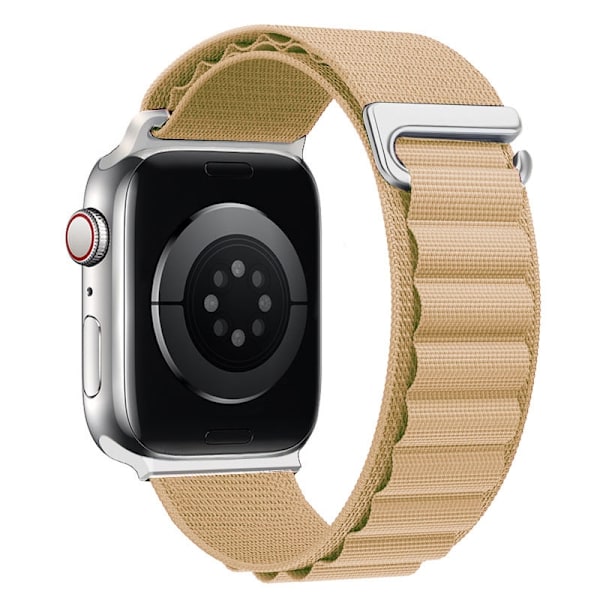 Klokkereim for Apple Watch iWatch 38/40/41mm rustfritt stål kobling lysebrun