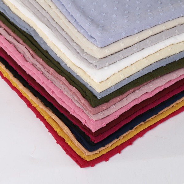 Scarfsjal för kvinnor 2022 Scarf flockande tjock chiffong Bright red