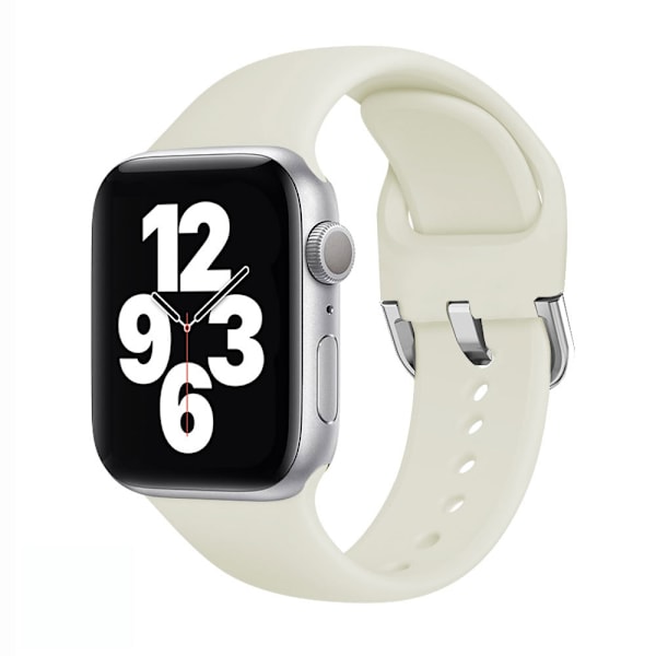 Kellon ranneke Apple Watch iWatch 38mm/40mm/41mm Retro Valkoinen