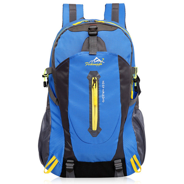 Menn Ryggsekk Skulderveske40l Vanntett Outdoor Mountaineering Bag Blue