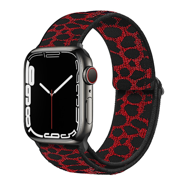 Kellon ranneke Apple Watch iWatch 38/40/41/42MM Leopard Red-17