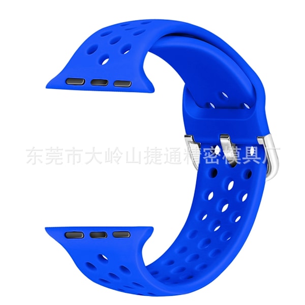 Urrem til Apple Watch iWatch 38/40/41/42 S10mm Safirblå