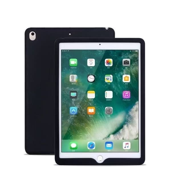 Stilfuldt etui til iPad 10.5\" sort silikone