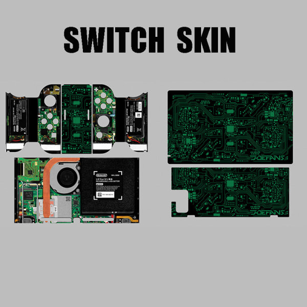 För Nintendo Switch OLED Game Machine Sticker NS Normal Edition Endurance Edition Anime Wall switch black sticker