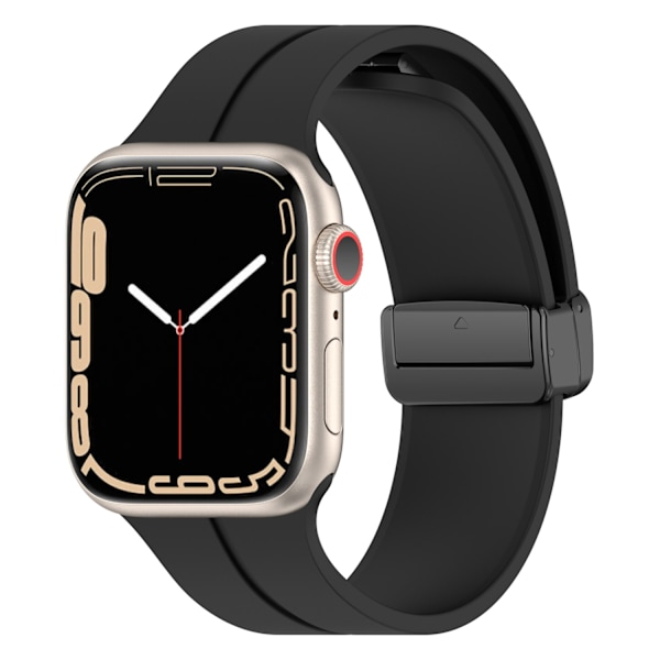 Klockarmband för Apple Watch iWatch 38mm/40mm/41mm Svart