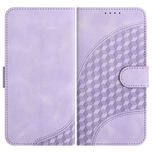 Fodral för iPhone 14plus violett läder flip kortplats