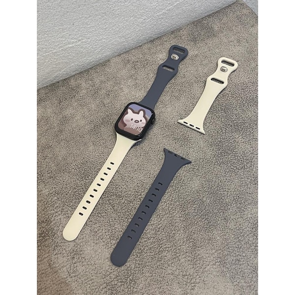 Urrem til Apple Watch iWatch Gældende: 1/2/3 generation 38 mm blågrå + abrikos køb 1 få 2 remme