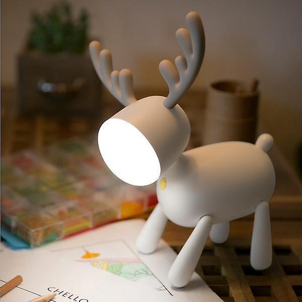 För LED hjortljus barnbordslampa (Brun) WS9088