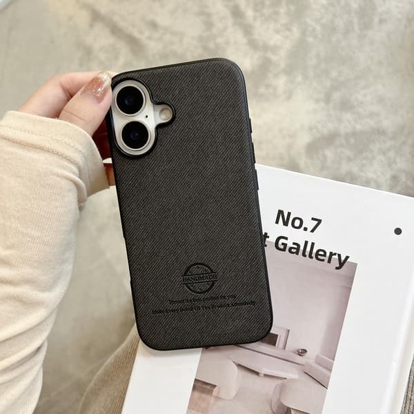 Etui til iPhone 13 Mini sort læder hudvenligt