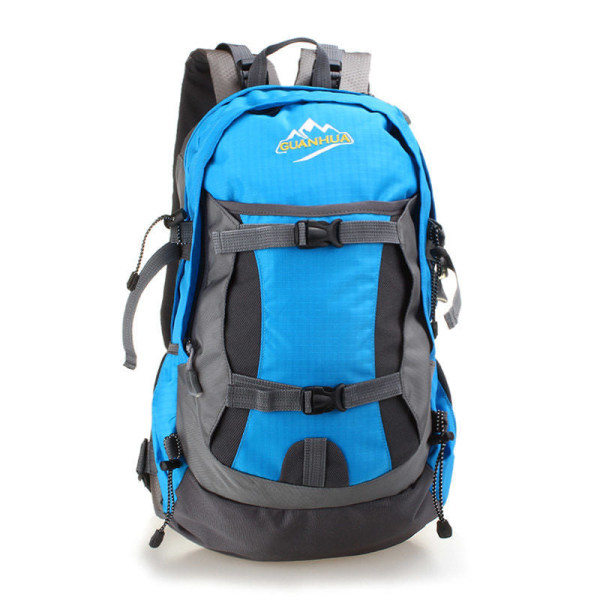 Outdoor Mountaineering Bag Reiseveske for menn Ryggsekk Vanntett ryggsekk for kvinner Blue 20-35L