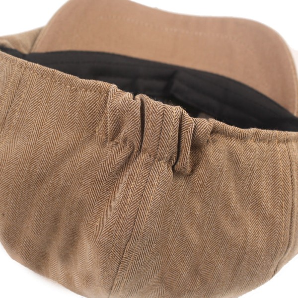 Barettihattu Baixiaoyuan taiteellinen nuoriso kahdeksankulmainen cap Brittiläinen kalanruoto barettihattu Miesten hattu Beige M（56-58cm）