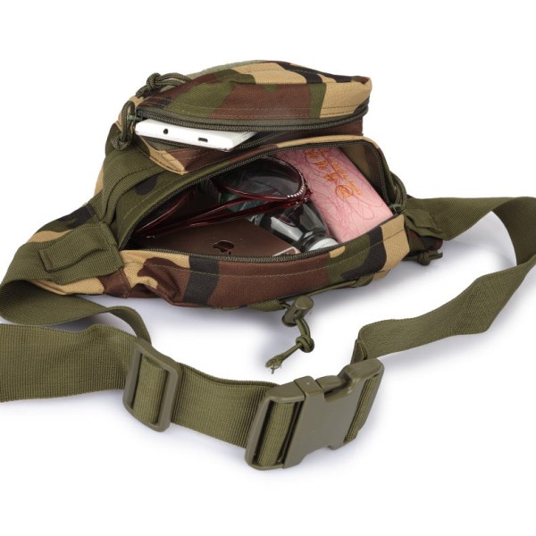 Fanny Pack Løpebelte Midjeveske Organizer Vanntett militærvifter Multifunksjon Below 20L Army Green