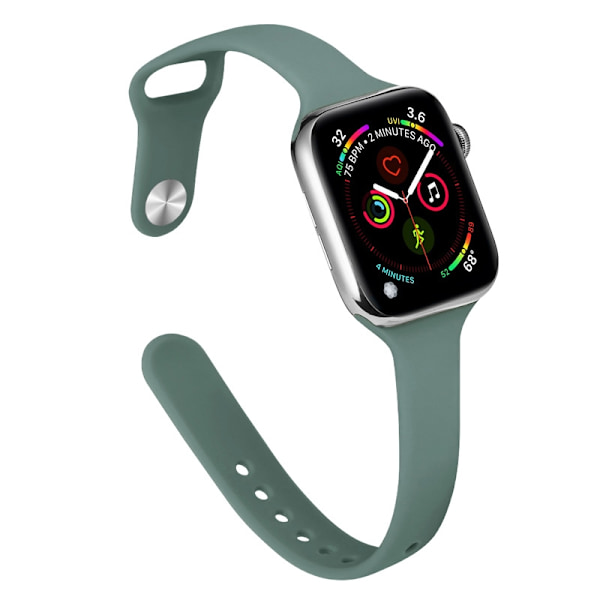 Klockarmband för Apple Watch iWatch 38/40/41/42 S10mm tallbarrsgrön