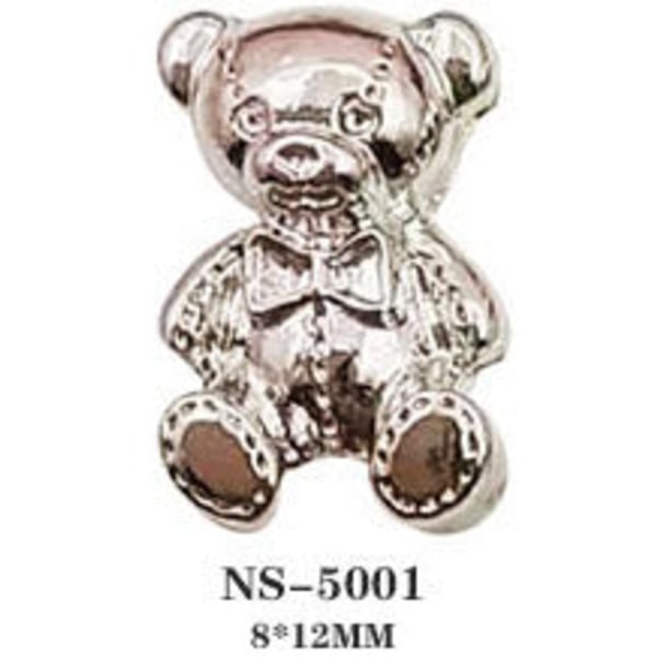 Negledekorasjoner for Nail Art Bear Love Legering Manikyr Smykker Diamond Pearl NS-5001