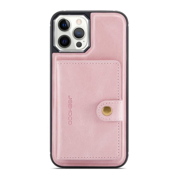 Etui til Samsung S23 Ultra 209 Pink Kort bagside læder magnetisk aftageligt