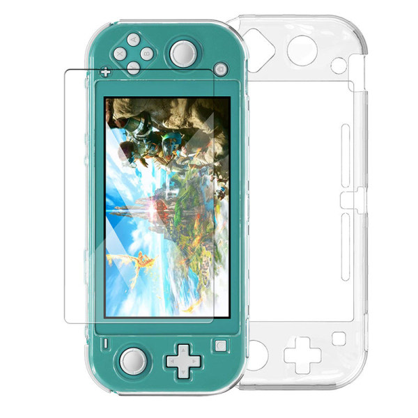 For Nintendo Switch Lite Crystal Case Beskyttende Case Oppbevaringsveske Transparent Hard Case Switch