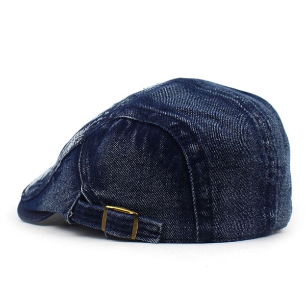 Beret Hat 2022 Spring Summer Ripped Sun Protection Casual mote caps Blue and Black Adjustable