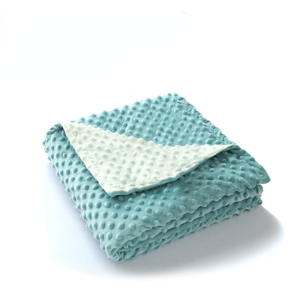 Babydyne Tæppe Airable Cover Børn Tæppe Babytæppe Sommer Lille Dynedyne Fog blue beige 110*140cm