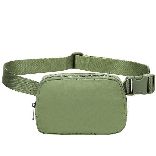 Mænd kvinder Fanny Pack taljetaske Nylon vandtæt bryst udendørssport Mint Green Below 20L