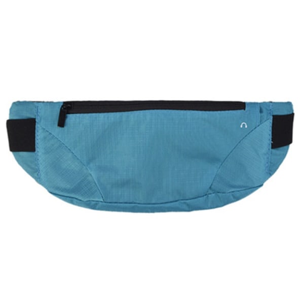 Menn kvinner Fanny Pack midjeveske Superlett og stor kapasitet Tettsittende fjellklatring Multifunksjonell mobiltelefon Blue 7 inches