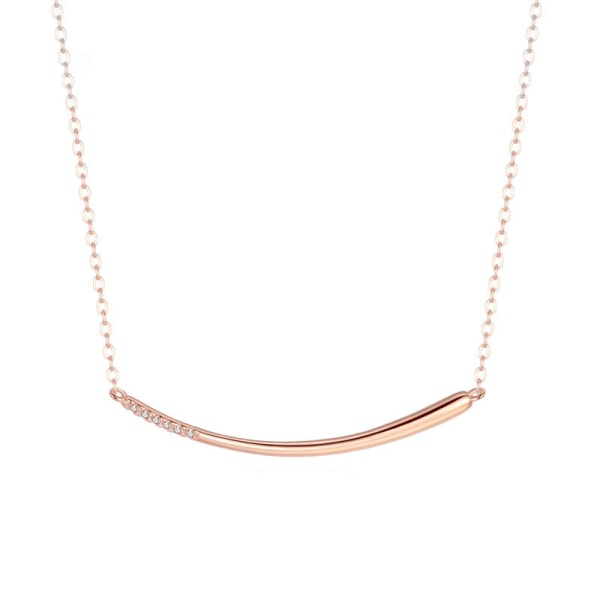 Naisten kaulakoru ketju Choker riipus korut tytöille lahja hopeoitua ruusukultaa Rose Gold 925 silver