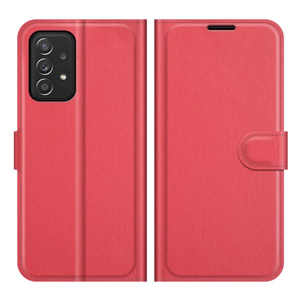Etui til Samsung S23 Plus rød Custom Flip Lær Red