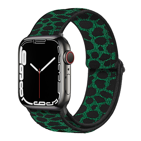 Klockarmband för Apple Watch iWatch 38/40/41/42MM Leopard Grön-14