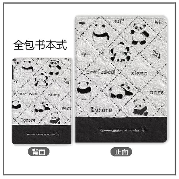 Stilig etui for iPad 10 Diamant Panda Stropp \"Book Eighth Leather \"