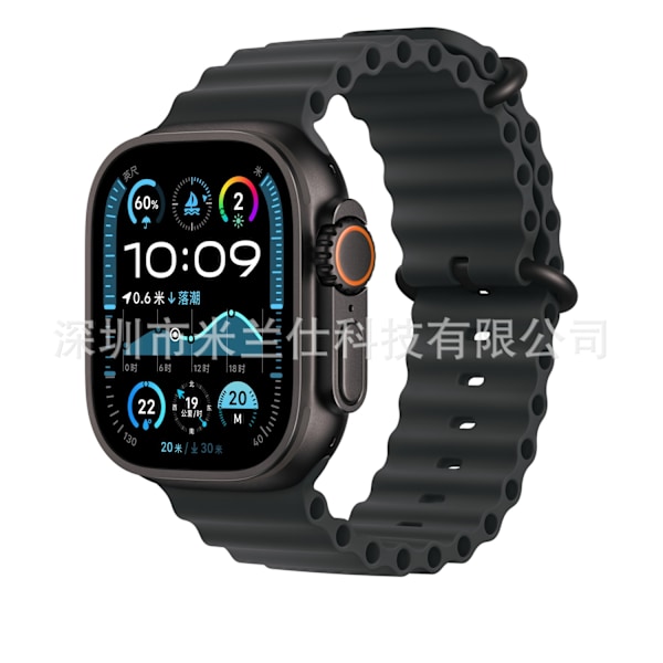 Urrem til Apple Watch iWatch 38/40/41/42mm-S10 normalt spænde 26 sort sort spænde