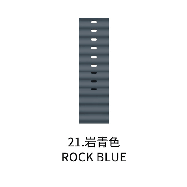 Klockarmband för Apple Watch iWatch för 1-9 generationer: 42/44/45/49/S10 46mm 1 rock blue