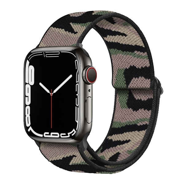 Klokkereim for Apple Watch iWatch 38/40/41/42MM kamuflasjefarge-19