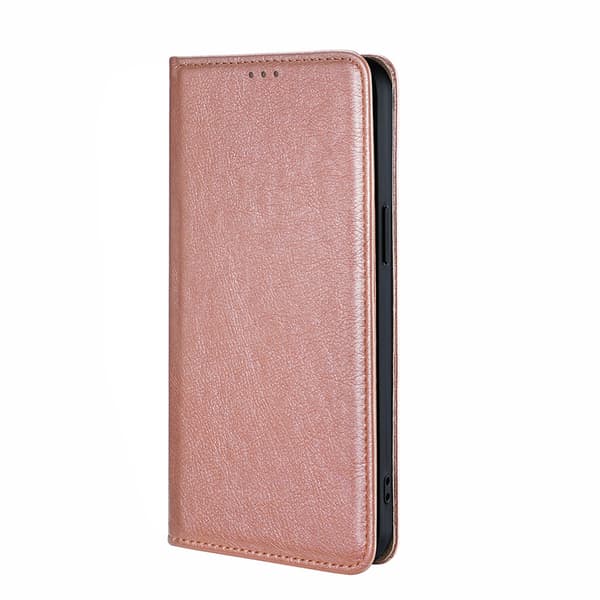 Etui til Samsung A71 4G Rosaguld læder