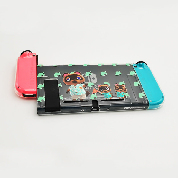 Til Switch Transparent Crystal Glitter Protective Cover Pc Split Protective Shell Switch Pink Flower