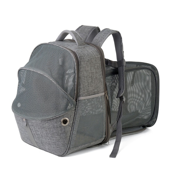 Nest Bag Integrerad ryggsäck för hundkatt som andas QS-067 expansion Gray can be expanded (new)