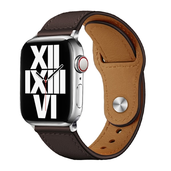Klockarmband för Apple Watch iWatch 38/40/41/42MM mörkbrun