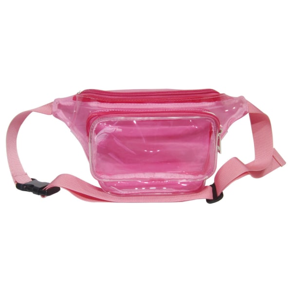 Dame Handbag Candy Transparent PVC Forfriskende Stilig Fritid Utendørs Sport Pink
