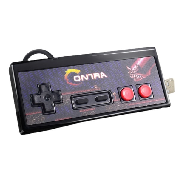 Super NES USB Kabelført Farve Rød og Hvid Håndtag SNES Game Handle PC Kabelført Håndtag