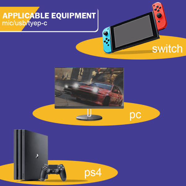Til Switch Converter Switch Bluetooth Adapter Audio Receiver PS4/PC Trådløs sender
