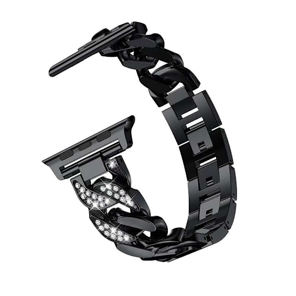 Urrem til Apple Watch iWatch 38/40/41/ 10. generation 42mm sort