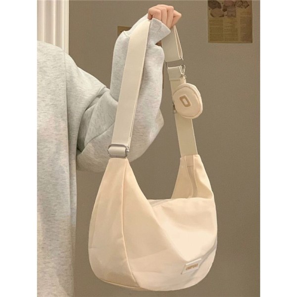 Handväska för kvinnor Canvas Sommar Casual Nylon Vattentät Shoulder College Student Crossbody Blue Separate small bag