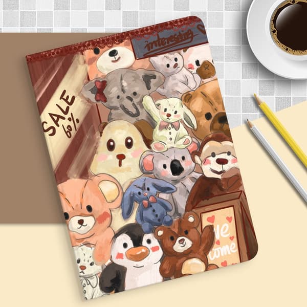 Stilfuldt etui til iPad Old 2/3/4 Bog Dukke Historie