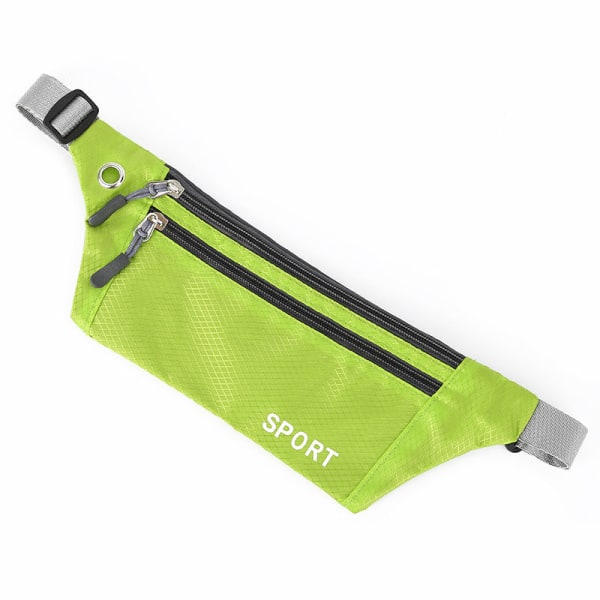 Män kvinnor Fanny Pack Midjeväska Herr Dam utomhus Mode Löpning Green