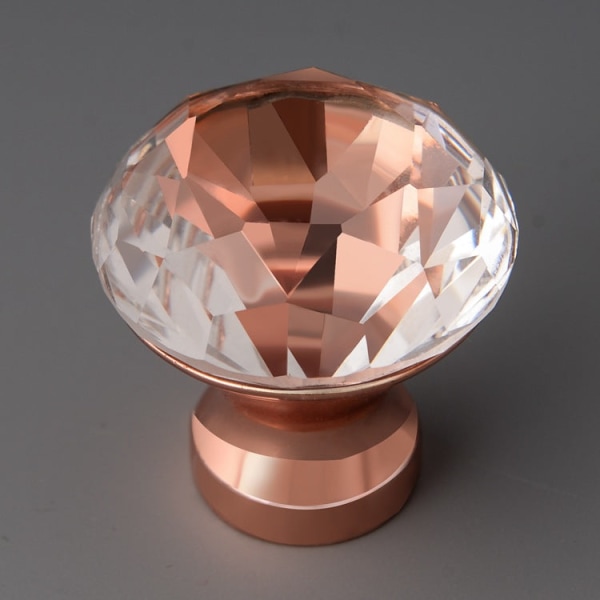 4 stk 30 mm Rose Gold Gull Håndtak Skap Hardware Glass Skuff Garderobe Dørhåndtak Silver