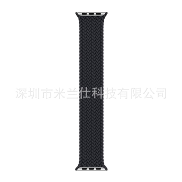 Klockarmband för Apple Watch iWatch 38/40/41/42mm-S10 S storlek handledsomkrets 150-165mm 25 midnattsfärg