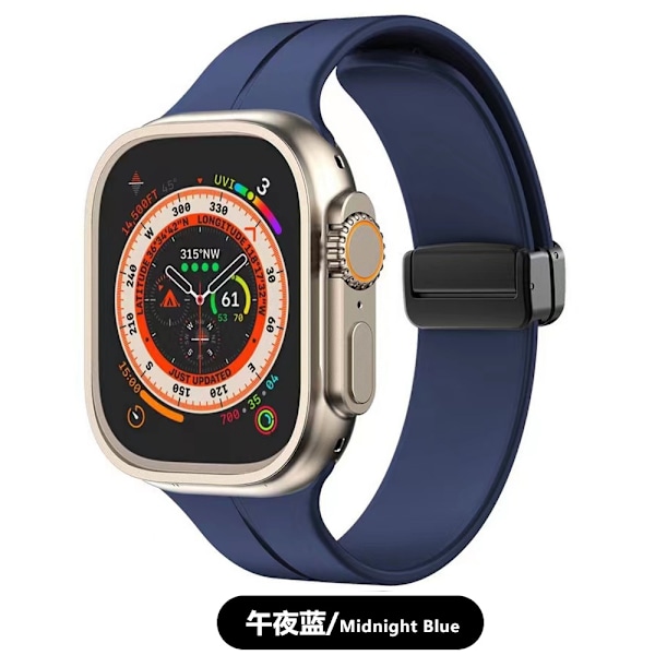 Klokkereim for Apple Watch iWatch Gjeldende: 1.-8. generasjon SE 38/40/41mm 11 Midnattsblå