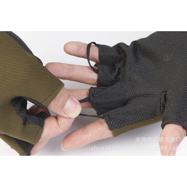 Naiset Miesten Pyöräilyhanskat Half Finger Tactical Outdoor Fitness Pyöräilyurheilu Black Children's Size