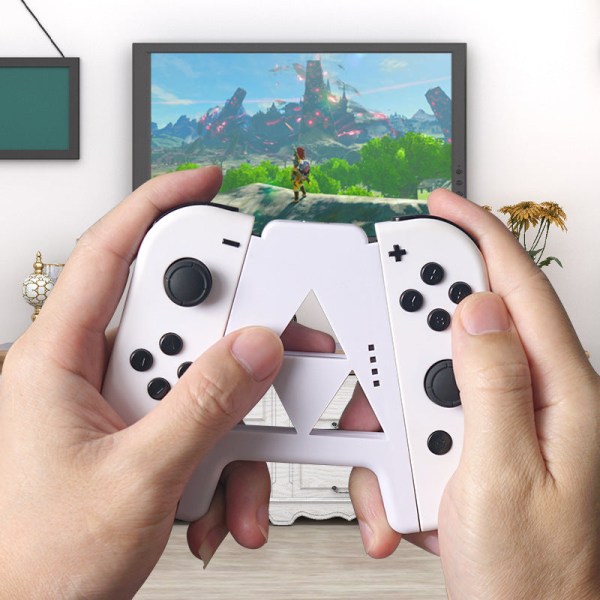 Nintendo Switchille JoyCon latauskahva NS Zelda mallintava set metalliseos liukumäki White