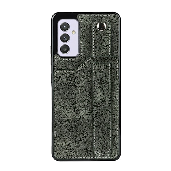 Fodral för iPhone 14max smaragd armband PU läder mode korthållare multifunktionell